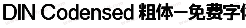 DIN Codensed 粗体字体转换